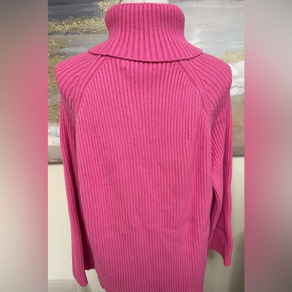 NWOT Women’s Sweater, turtleneck/cowl, long sleeve, Pink, Tag says S…see pics - Picture 5 of 7